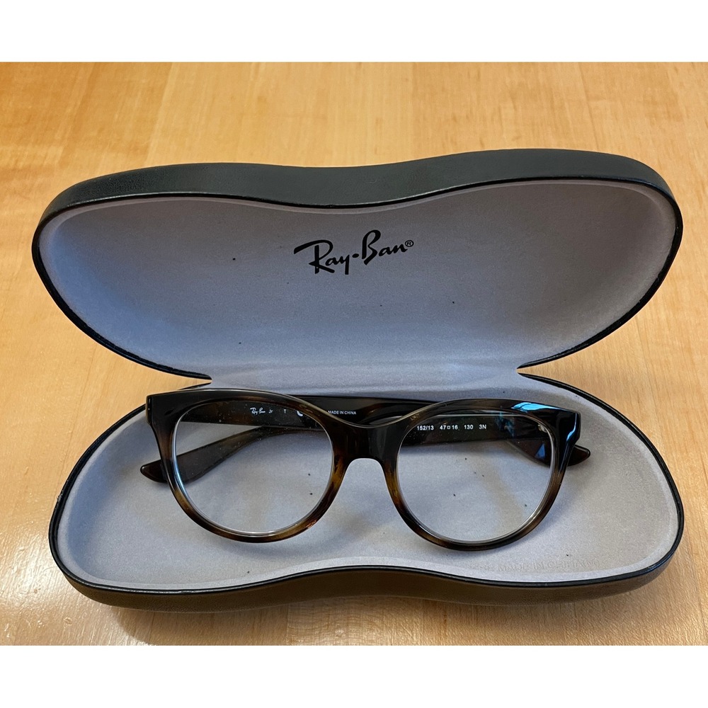 Ray-Ban RJ 9068S Eyeglasses Kids 47 16 130 Tortoise Brown Havana Cat Eye Frames